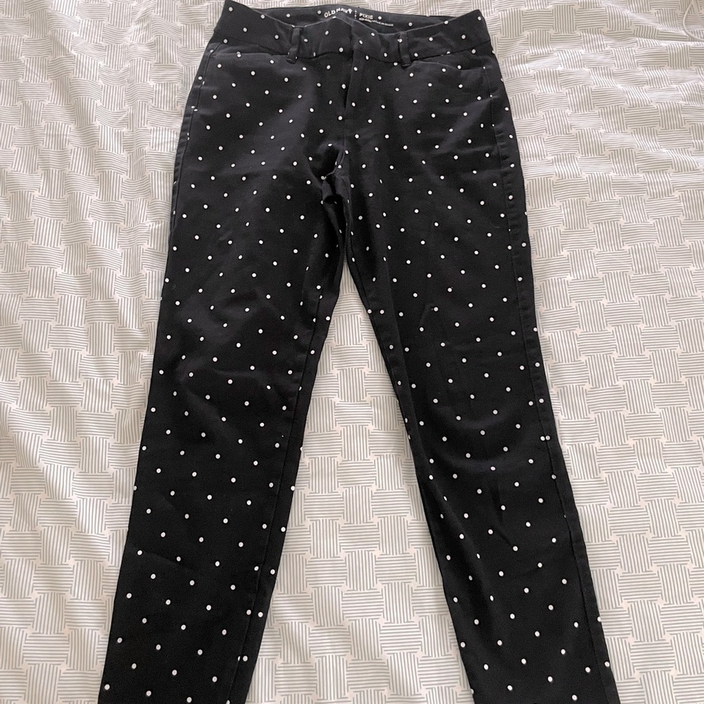 Black Old Navy Pixie Skinny Ankle Pants